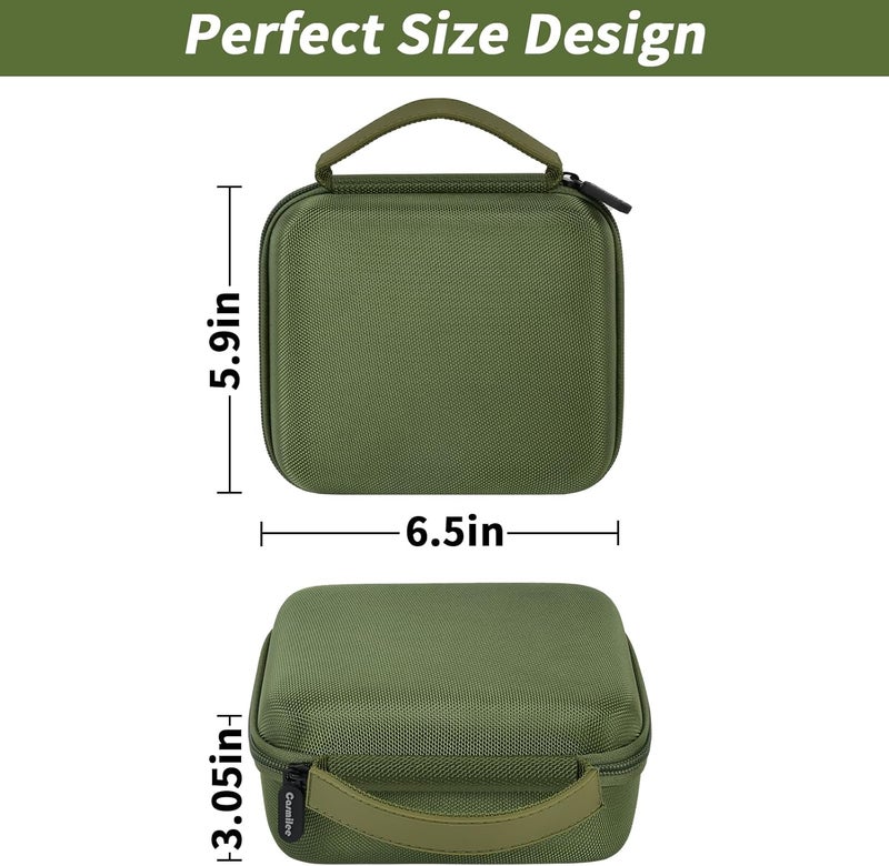casmilee Case Compatible with Fvtga/for Vtiisamao Night Vision for Goggles - 4K Night Vision Binoculars, Holder for Telescopes Optics Scope, Mesh Pocket for 32GB Memory SD Card, Neck Strap (Case Only) (Green) - Image 3